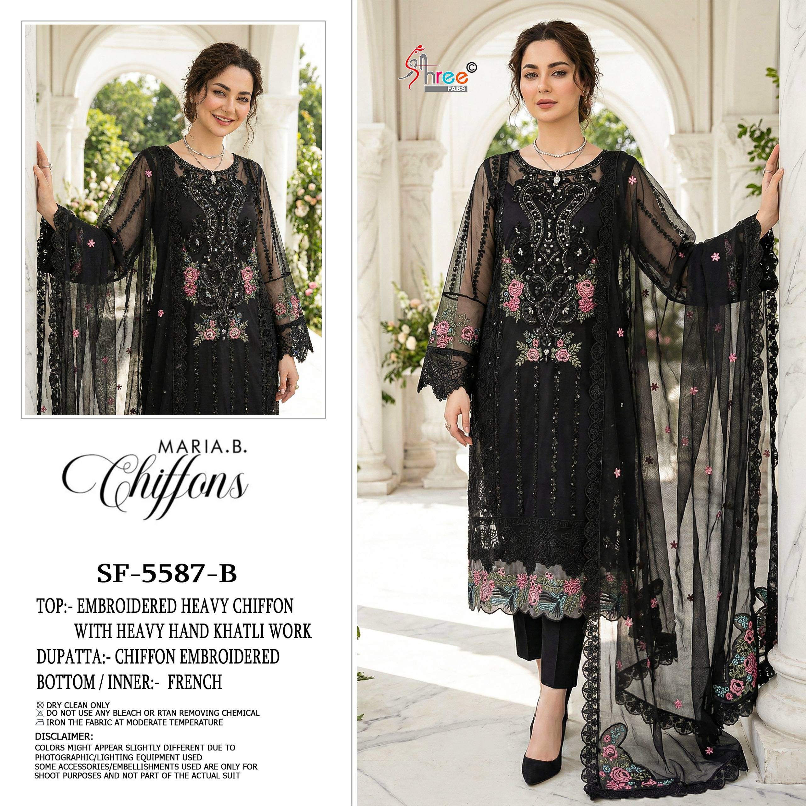 5587 COLOR By SHREE FABS Beautiful Pakistani Suits Colorful Stylish Fancy Ethnic Wear Chiffon Dresses At Wholesale